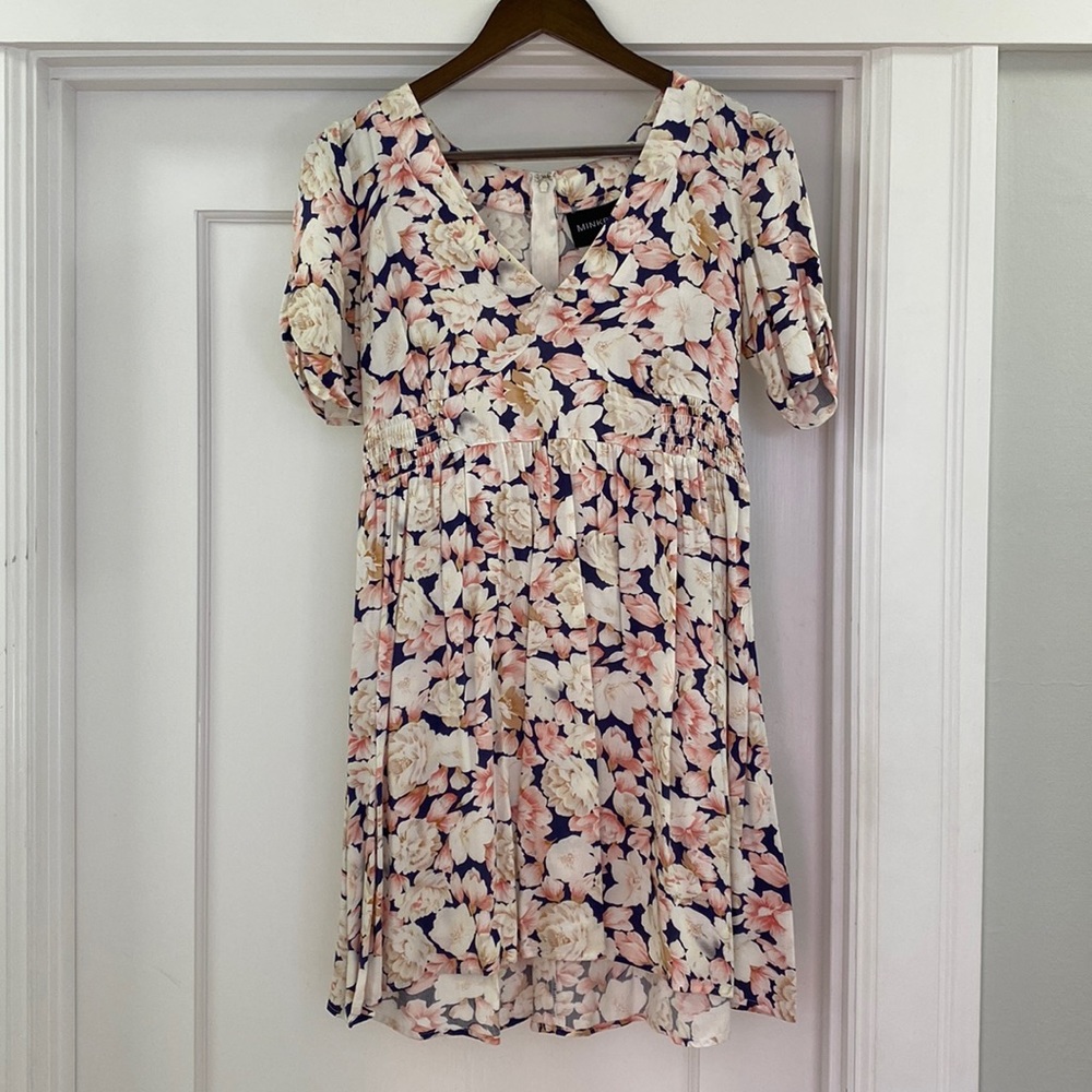 MinkPink Floral Baby Doll Dress - Size: Medium